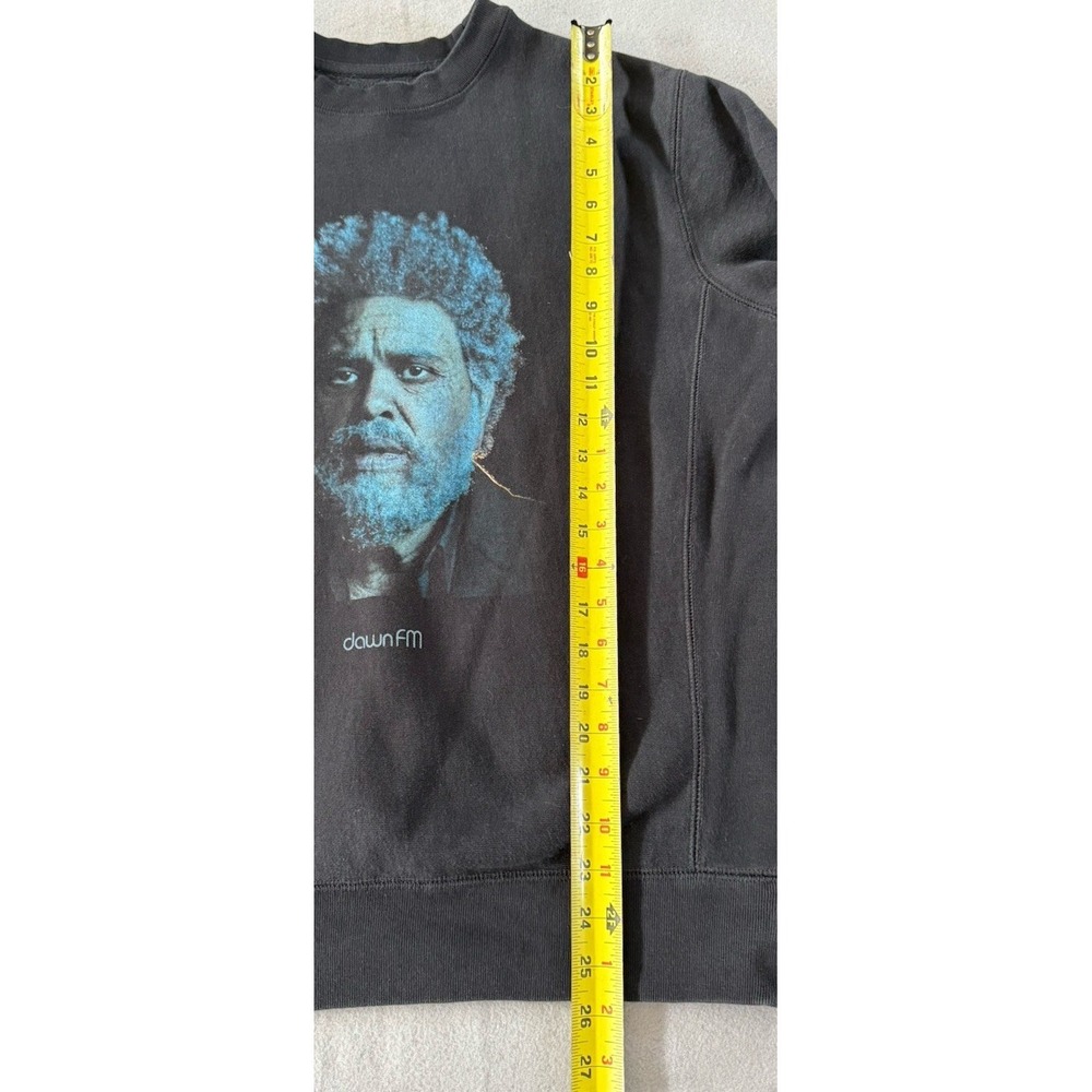 XO The Weeknd Dawn FM Mens S Album Graphic Sweatshirt Black Crewneck Merch - Picture 6 of 9